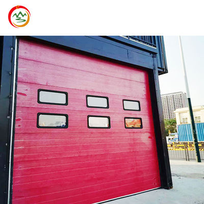 Modern Designed Automatic Sectional Thermal Insulation Steel Overhead Garage Door Manufacturer's Safely Warehouse Application