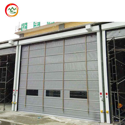 Industrial Fireproof Anti-Pinch PVC Fast Door Automatic Stacking Roller Shutter High-Speed Windproof Flexible Gathering Door