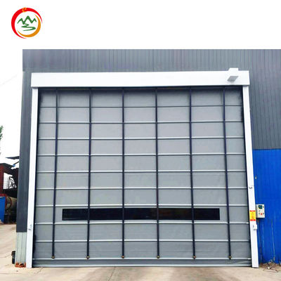 Industrial Wind-Resistant PVC Stacking Door Fast High-Speed Roll-Up Flexible Shutters Folding Open Style for Workshops