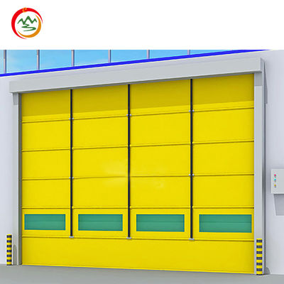 Factory Fast Industrial PVC Warehouse Interior Fast Roller Shutter PVC High Speed Door Radar Sensing Stacking Door