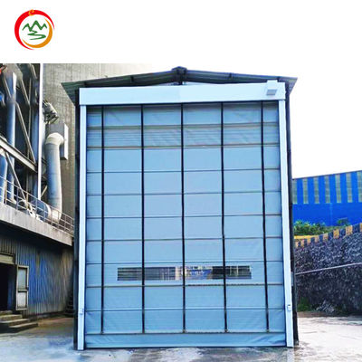 Customized PVC Rolling Shutter Electric Gate Industrial Design Fast Stacking Door Intelligent Induction Automatic Opening Style