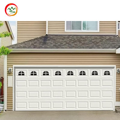 Factory Manufacturer's Modern Auto Lift Steel Overhead Motorized Bifold Sectional Garage Door for Apartment Projects Anti-Theft