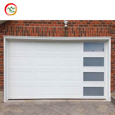Factory Manufacturer's Modern Auto Lift Steel Overhead Motorized Bifold Sectional Garage Door for Apartment Projects Anti-Theft