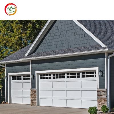 2024 New Modern Residential Small Garage Door with Remote Control Glass Inserted Aluminum Panel Windows Steel Material Home Use