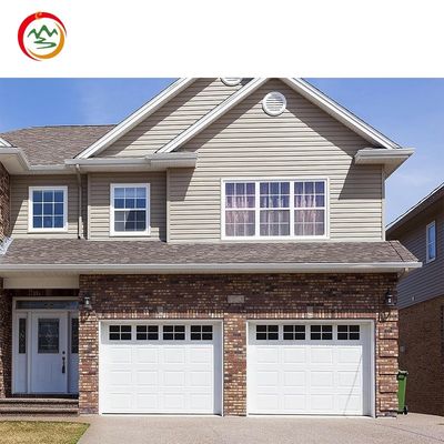 China Factory Custom Electrical Shutter Doors Villa Exterior Aluminum Garage Doors Tempered Smooth Surface Garage Doors
