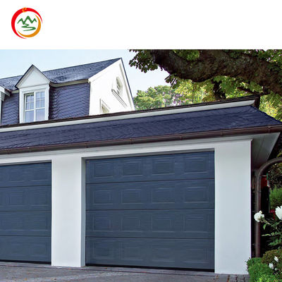 Factory Price House White Garage Doors Design Automatic Steel Plate Overhead Insulated Villa Exterior Sectional Garage Door