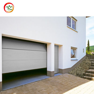 Modern Luxury USA Garage Door Guard Against Theft Steel Panel with Frosted Square Lattice Automatic Folding Glass Door