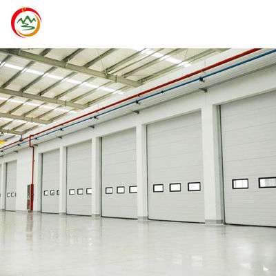 Modern Designed Automatic Sectional Thermal Insulation Steel Overhead Garage Door Manufacturer's Safely Warehouse Application